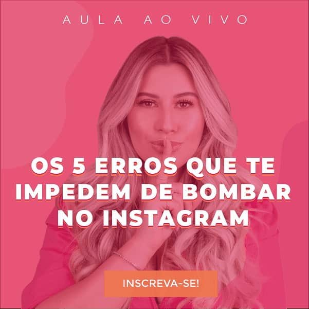 ニーナさんのインスタグラム写真 - (ニーナInstagram)「É AMANHÃ! Já se inscreveu na nossa SUPER AULA AO VIVO? É GRATUITA, só se inscrever (link na bio) e confirmar o recebimento do email ♥️ corre que ainda da tempo se você aprender quais são os 5 ERROS que te impedem de bombar no Instagram! Marca as amigas que precisam dessa aula 👇🏻」6月29日 2時13分 - niinasecrets