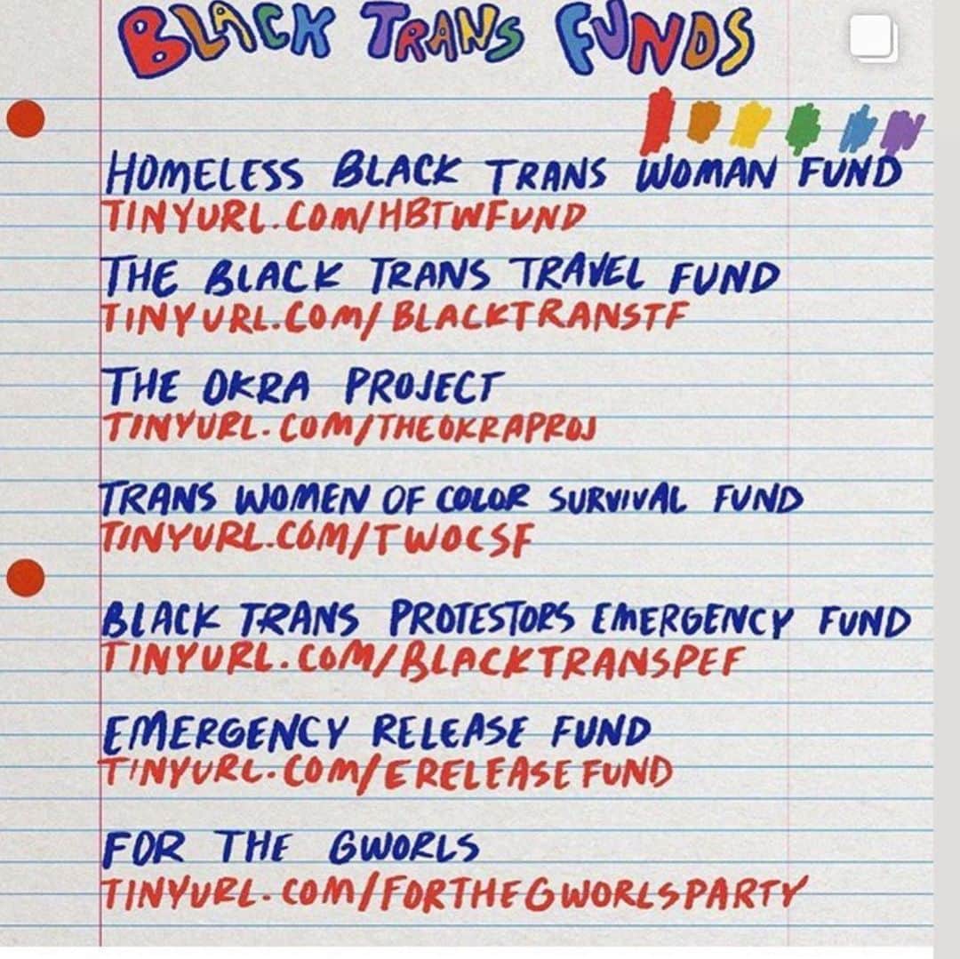 ハンネ・ギャビー・オディールさんのインスタグラム写真 - (ハンネ・ギャビー・オディールInstagram)「What a pride month this has been! I am so proud to live in New York City! My highlight was joining the bike ride on Friday organized by @bushwig and hosted by the great @merrie_cherry  pride is a riot and it always will be !!!!!!! Please continue to support black trans folks long after pride month is done !!!!!!! Also support bipoc intersex organization @intersexjusticeproject  we still need to #endintersexsurgery #stopigm  Any other organization to donate to? Please comment below 💕✌️💫」6月29日 5時04分 - hannegabysees