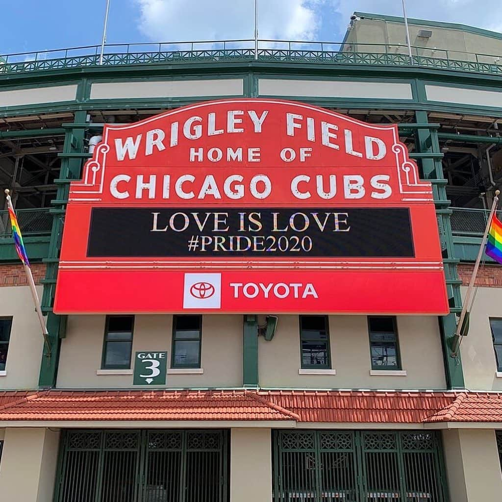 シカゴ・カブスさんのインスタグラム写真 - (シカゴ・カブスInstagram)「‪Love is love. #Pride2020‬」6月29日 5時06分 - cubs