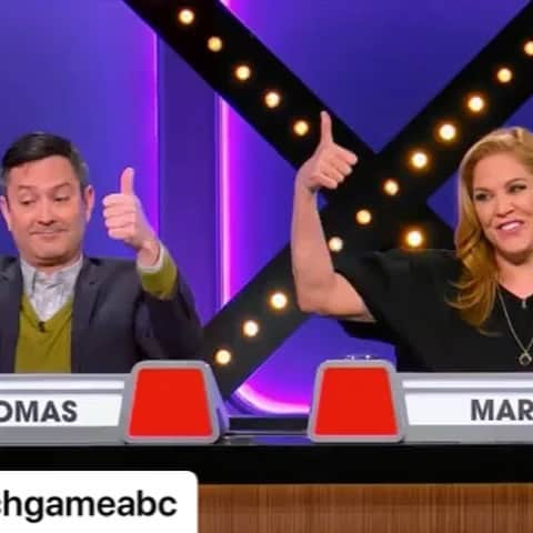 メアリー・マコーマックのインスタグラム：「@matchgameabc  thanks for having me. I’d play that game all day.  #MatchGame」