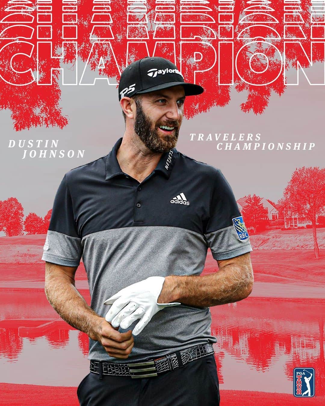 PGA TOURさんのインスタグラム写真 - (PGA TOURInstagram)「Win No. 21 for @DJohnsonPGA! A victory @TravelersChamp gives him at least one win in 13 consecutive seasons. 🏆」6月29日 7時49分 - pgatour