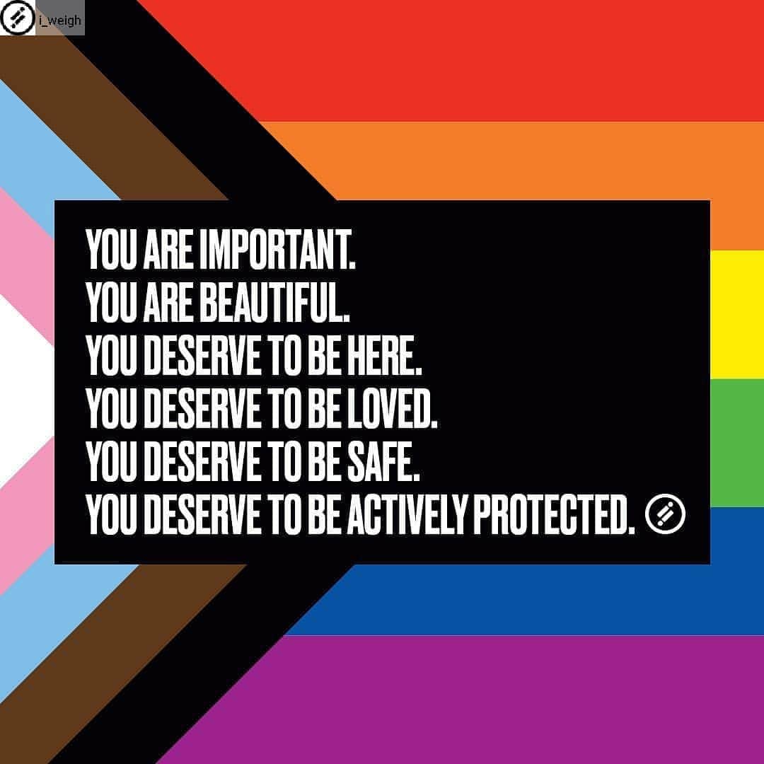 リー・マジャブさんのインスタグラム写真 - (リー・マジャブInstagram)「You. Are. Enough. ❤🧡💛💚💙💜🤎🖤🤍 #Repost from @i_weigh with @regram.app ... A #Pride message from @jameelajamilofficial ❤️」6月29日 8時17分 - leemajdoub