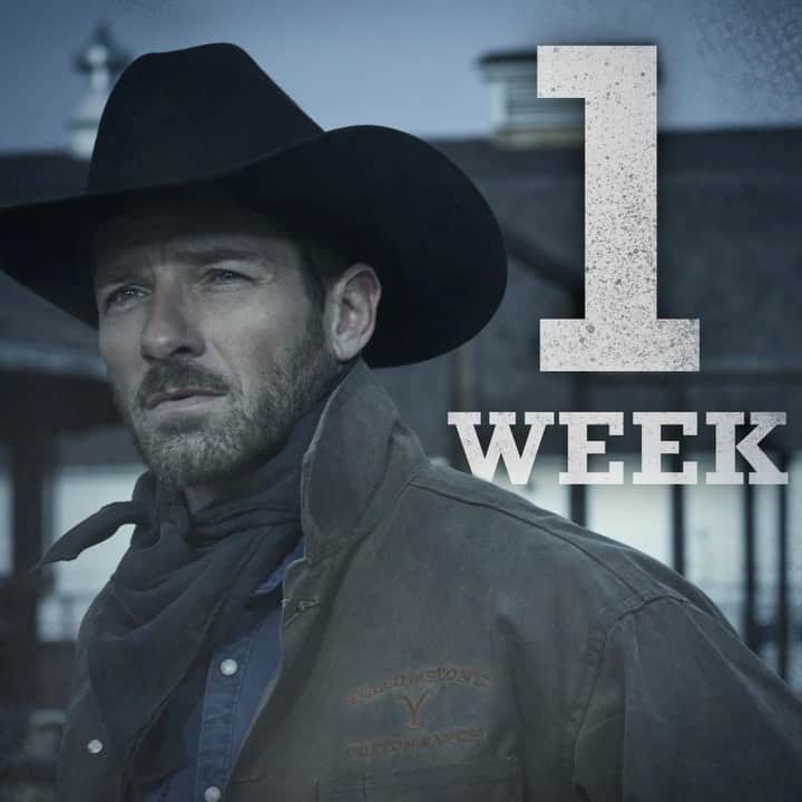 イアン・ボーエンのインスタグラム：「Enjoy the next 7 days of peace. * @yellowstone Season 3 Premiers next Sunday, June 21st on @paramountnetwork * Chaos is come again」