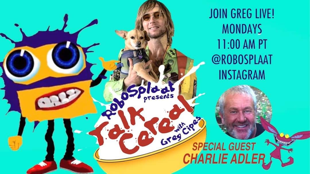 グレッグ・サイプスさんのインスタグラム写真 - (グレッグ・サイプスInstagram)「📺 Toon in and join Greg LIVE on MONDAY June 15th for Talk Cereal with @GregCipes & special guest Charlie Adler @the_charlieadler presented by @RoboSplaat ! Don't miss it! Tomorrow! 11am PST at the @RoboSplaat instagram! 🙌 #talkcereal!! #splaat photo by @mina.happy320」6月15日 0時00分 - gregcipes