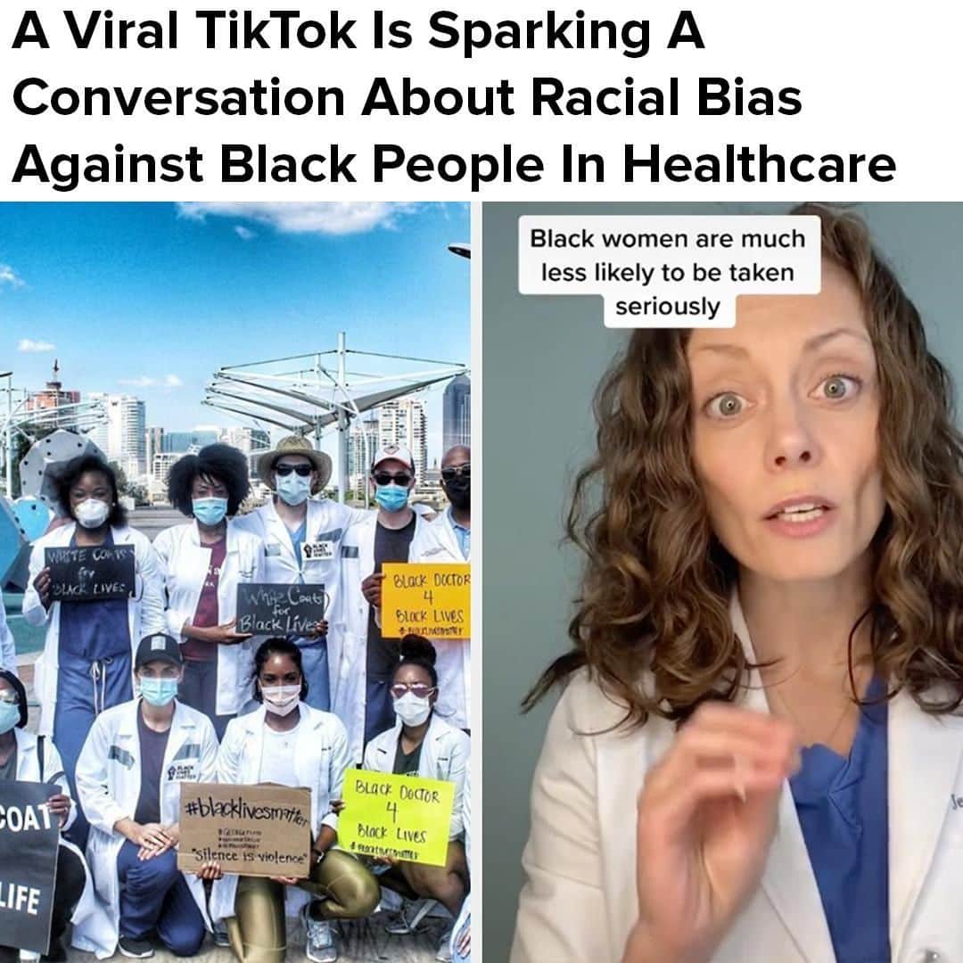 BuzzFeedさんのインスタグラム写真 - (BuzzFeedInstagram)「From @buzzfeednews: A viral TikTok from a doctor in Portland, Oregon, about systemic racism in healthcare and the disparities in the treatment of Black patients is opening up a dialogue online. Dr. Jennifer Lincoln, a white OB-GYN, told BuzzFeed News she does not want to take credit for the information she talked about in her viral video, as it's nothing new. She and other doctors said they just hope people are finally listening. Read the full story in the link in bio.」6月15日 1時00分 - buzzfeed