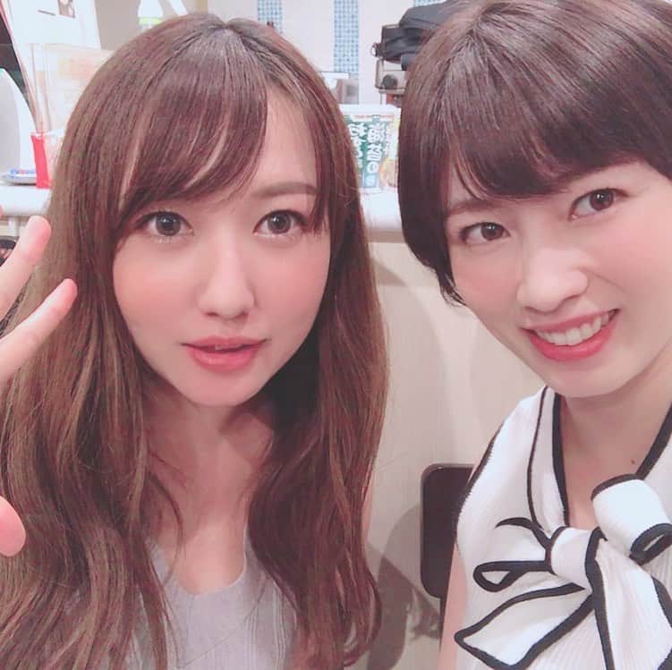 奥田咲のインスタグラム：「昨日はお仕事だったよ✨ 久しぶりに涼南さんに会ったよ😆」