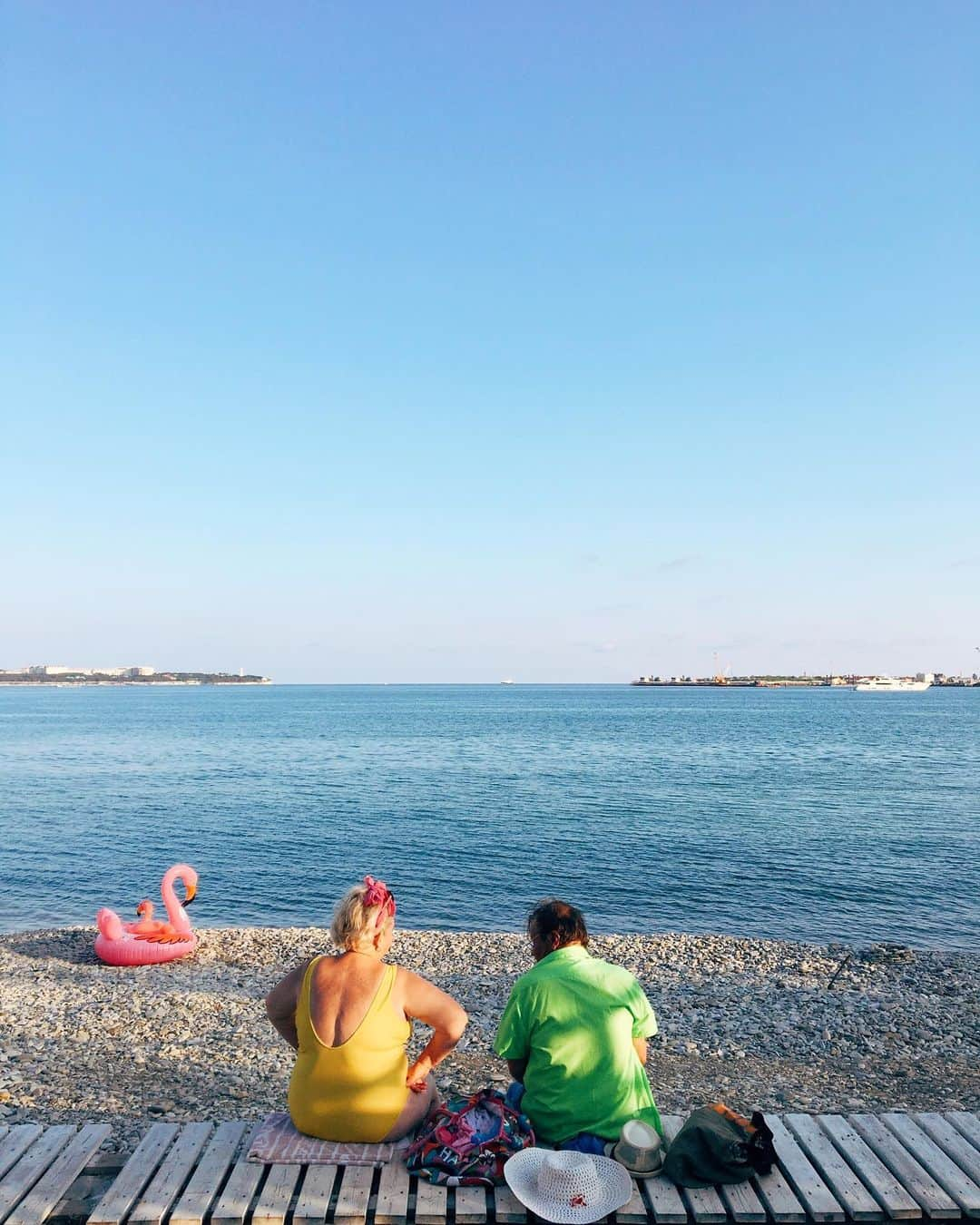 Ilya Mikhailovのインスタグラム：「🏖 🦩 🍋 🍏 #геленджик」