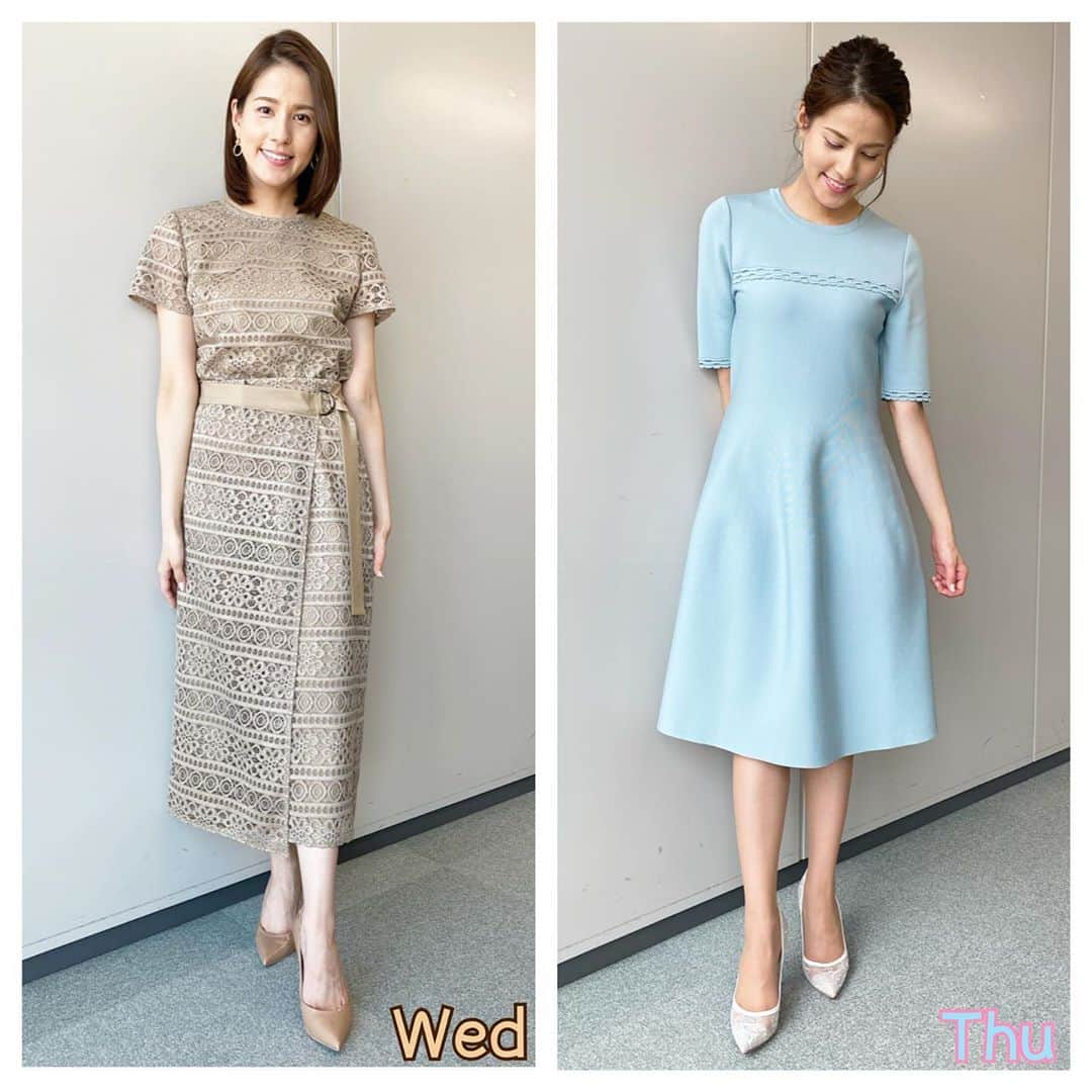 永島優美さんのインスタグラム写真 - (永島優美Instagram)「* 👗Weekly Coordinate（6/8-）👠 * どんよりしたお天気が続いていますが 鮮やかな青ニットに 気持ちがシャキッとしました🐳 * このあと19時からはジャンクスポーツ！ お楽しみください♪ - - - - - - - - - - - - - - - - - - - - - - - 👗#weeklyコーデ （Mon＆Tue ▶︎ Wed＆Thu ▶︎ Fri＆Sun） #coordinate #めざましテレビ #ジャンクスポーツ」6月14日 18時49分 - yuumi_nagashima