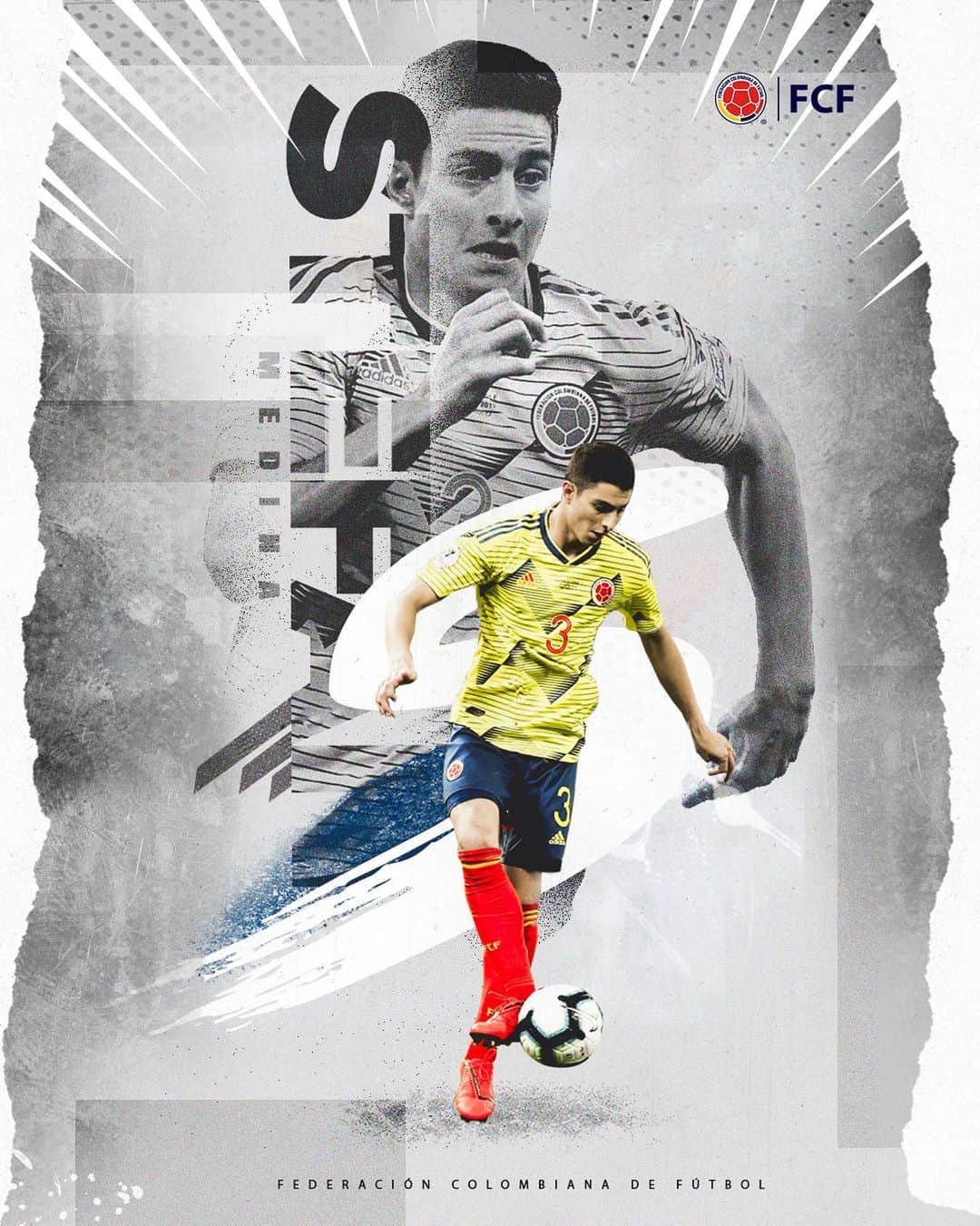 サッカー コロンビア代表チームのインスタグラム：「¡Feliz Cumpleaños @_stefanmedina ! 🎊  Que sean muchos años más de salud y alegría para que sigas dejando todo en el campo de juego ⚽️ 🇨🇴」