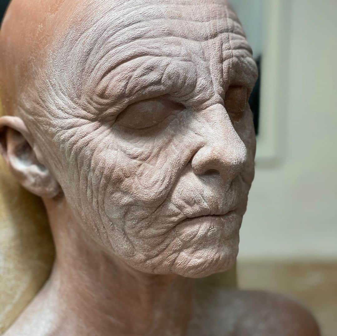 Amazing JIROさんのインスタグラム写真 - (Amazing JIROInstagram)「I started old age sculpture after a long time!  I guess I had a desire to sculpt because I could concentrate non-stop! I'll upload the photos when I finish working on it. I hope you'll look forward to it! ． Model / @s_h_u_r ． #amazing_jiro #specialeffects #sfx #sfxmakeup #sculpture #instasculpture #figurativesculpture #sculpting #chavant #creature #oldage #aging #art #realism #makeup #kryolan #ppiproducts #ppi #skinillustrator #特殊メイク #彫刻 #彫塑 #粘土 #造形 #老人メイク #アート #メイク」6月14日 22時13分 - amazing_jiro