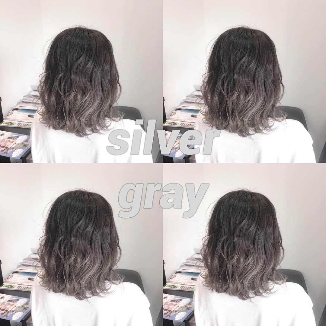 ハナフサユウスケのインスタグラム：「ボブグラデ♪ ＊ ＊ 毛先に遊びをー ＊ ＊ #hairarrange#ヘアアレンジ#ヘアセット#美容室#美容師#姫路#岡山#赤穂#赤穂市#簡単アレンジ#ヘアアレンジ動画#セルフアレンジ#インナーカラー#バレイヤージュ#サロンモデル#サロモ#撮影#ハイライト#グラデーション#外国人風カラー#グレージュ#シルバーアッシュ#グレーアッシュ#切りっぱなしボブ#ボブ#ボブアレンジ#ショートボブ#ショートヘア#ワンレンボブ#ハイトーンボブ」