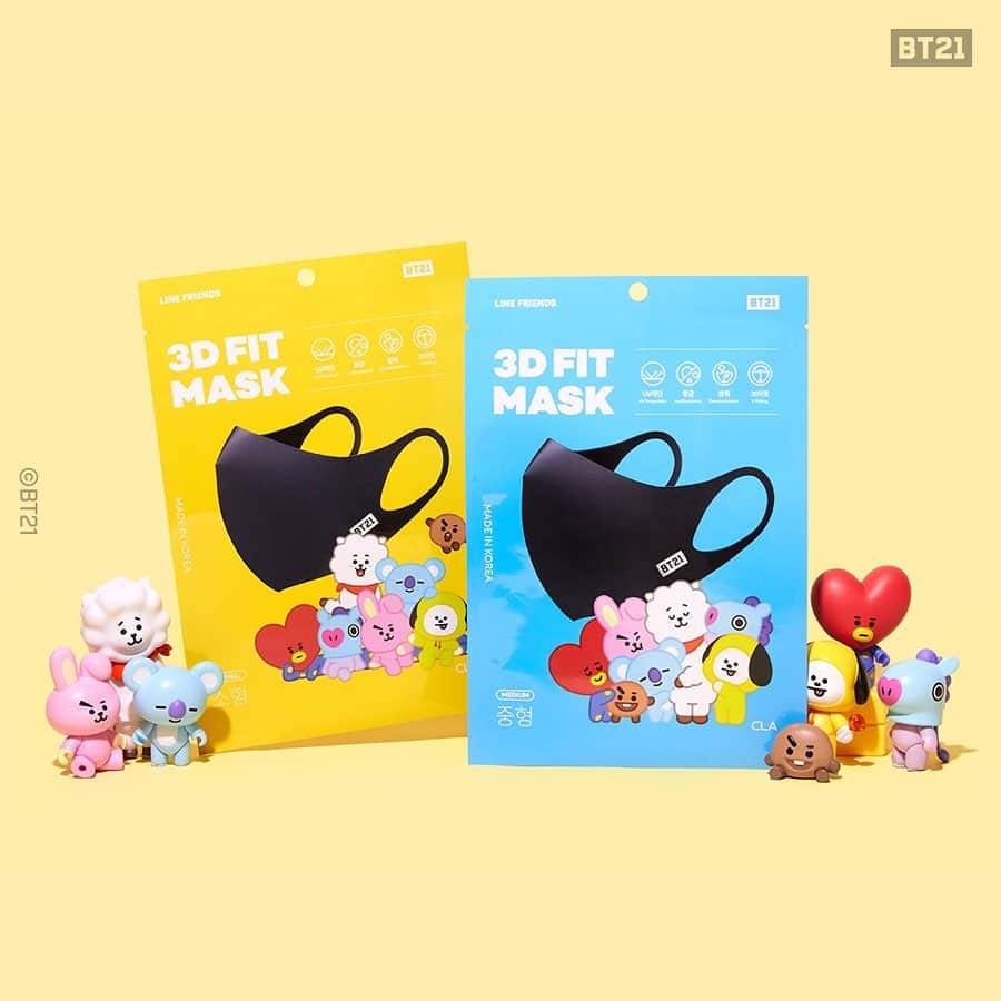 BT21 Stars of tomorrow, UNIVERSTAR!さんのインスタグラム写真 - (BT21 Stars of tomorrow, UNIVERSTAR!Instagram)「#BT21 3D Fit #Facemask 2nd drop ⠀ 'Cause good things are meant to be shared over and over! 😎 ⠀ Already loved all over the world, the heat releasing fabric is going to be perfect for the summer. ⠀ Only Today at LINE FRIENDS COLLECTION 👉Link in bio ⠀ Buy 2 and get 20% off, buy 3 and get 30% off ⠀ #Reusable #Washable #Mask #SunProtection #Fashion #FunctionalMask」6月15日 10時06分 - bt21_official