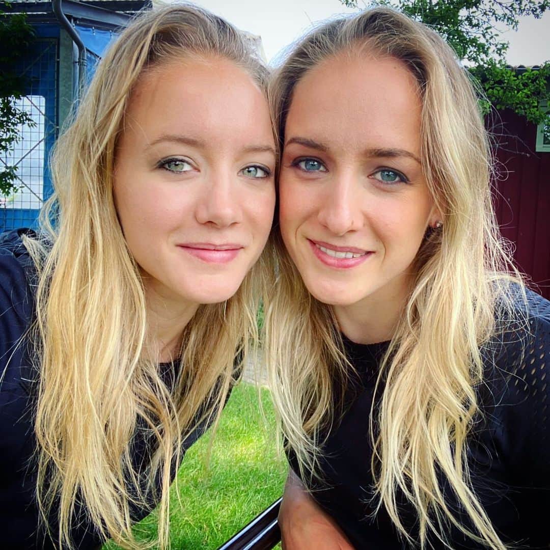 リーケ・ウェイファースのインスタグラム：「#togetherwetwin because  Growing & Building things together is wayyy more fun than solo 💚💙」