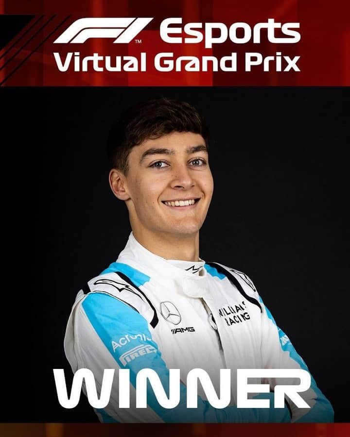 F1さんのインスタグラム写真 - (F1Instagram)「There's no stopping @georgerussell63! . The Williams driver completely dominated the Virtual Canadian Grand Prix to clinch his fourth straight #VirtualGP win (Barcelona, Monaco, Baku and Montreal). Swipe 👈 to see the top 10. . #RaceAtHome #F1Esports #F1 @williamsracing」6月15日 3時43分 - f1