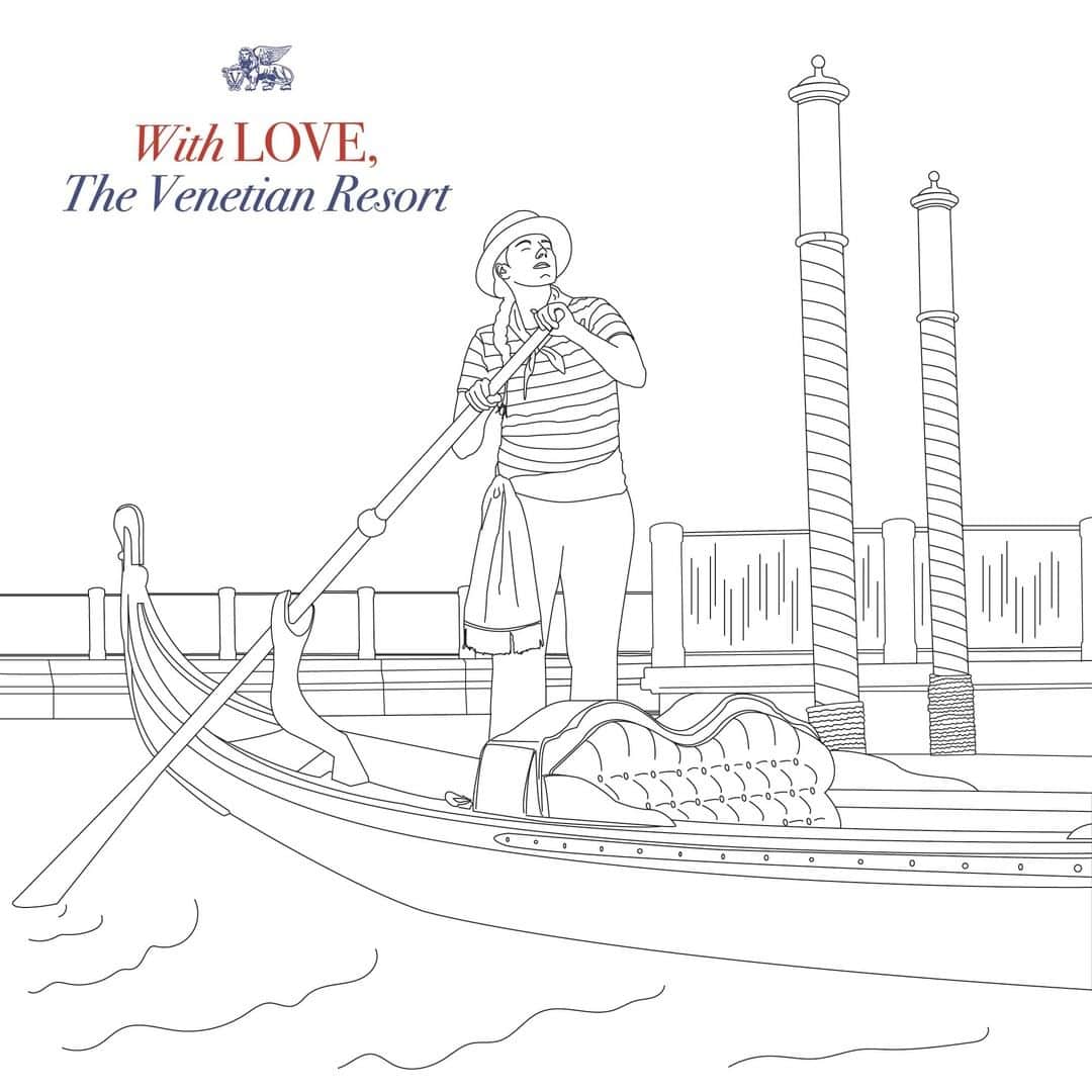 The Venetian Las Vegasさんのインスタグラム写真 - (The Venetian Las VegasInstagram)「When in doubt, go the gondola route! Create your perfect ride with this coloring page before your next visit.」6月15日 4時00分 - venetianvegas