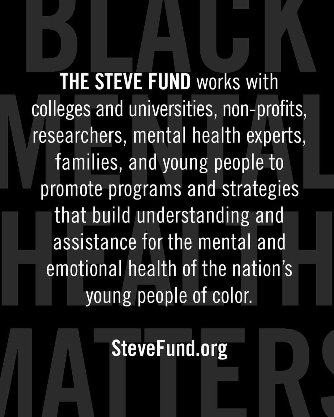 ケネスコールさんのインスタグラム写真 - (ケネスコールInstagram)「If you’re suffering from the effects of racism and racial trauma, you’re not alone. The Steve Fund is just one resource available to help, and there are more listed on the “For Good” section of our site and at MentalHealthCoalition.org. #BlackLivesMatter #MentalHealthMatters #MentalHealthCoalition」6月15日 4時18分 - kennethcole