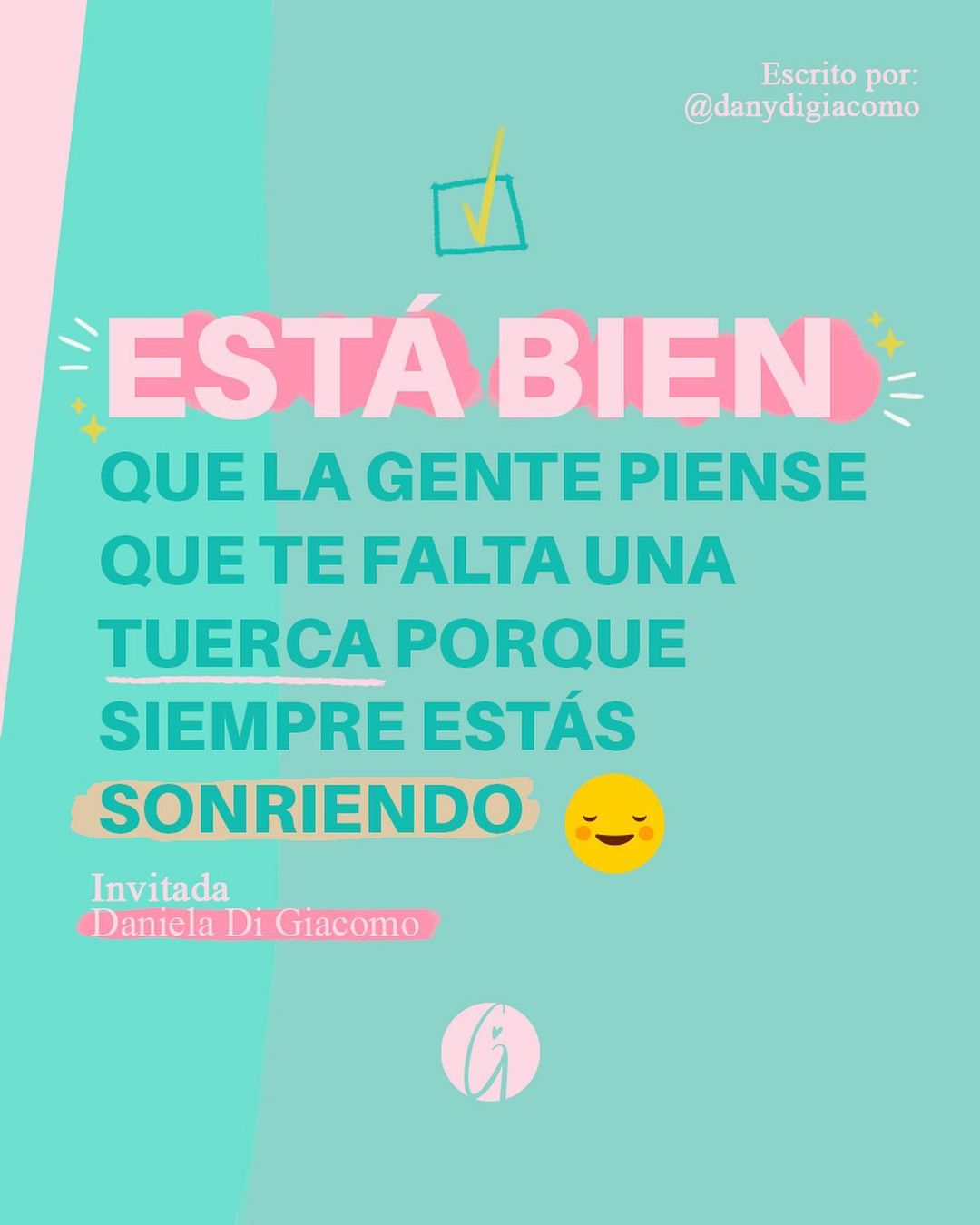 María Gabriela Isler Moralesのインスタグラム：「¡Porque está bien sonreírle a la vida 🤩! ⁣⁣ ⁣⁣ Hoy la curucuchú hermosa @danydigiacomo nos invita a sonreír y buscarle lo positivo a las cosas 💖. ⁣Gracias Dani por contagiarnos de tu carisma, positivismo y forma de ver la vida 🙌🏼. ⁣ ⁣ ¡Toca aprender a vivir la vida a plenitud sin pensarlo tanto! 🥳⁣ ⁣⁣ #Invitadadeldia #GuestPost #Smile #Sonrie #happiness ##Behappy #PositiveVibes #mindset #DanielaDiGiacomo ⁣」