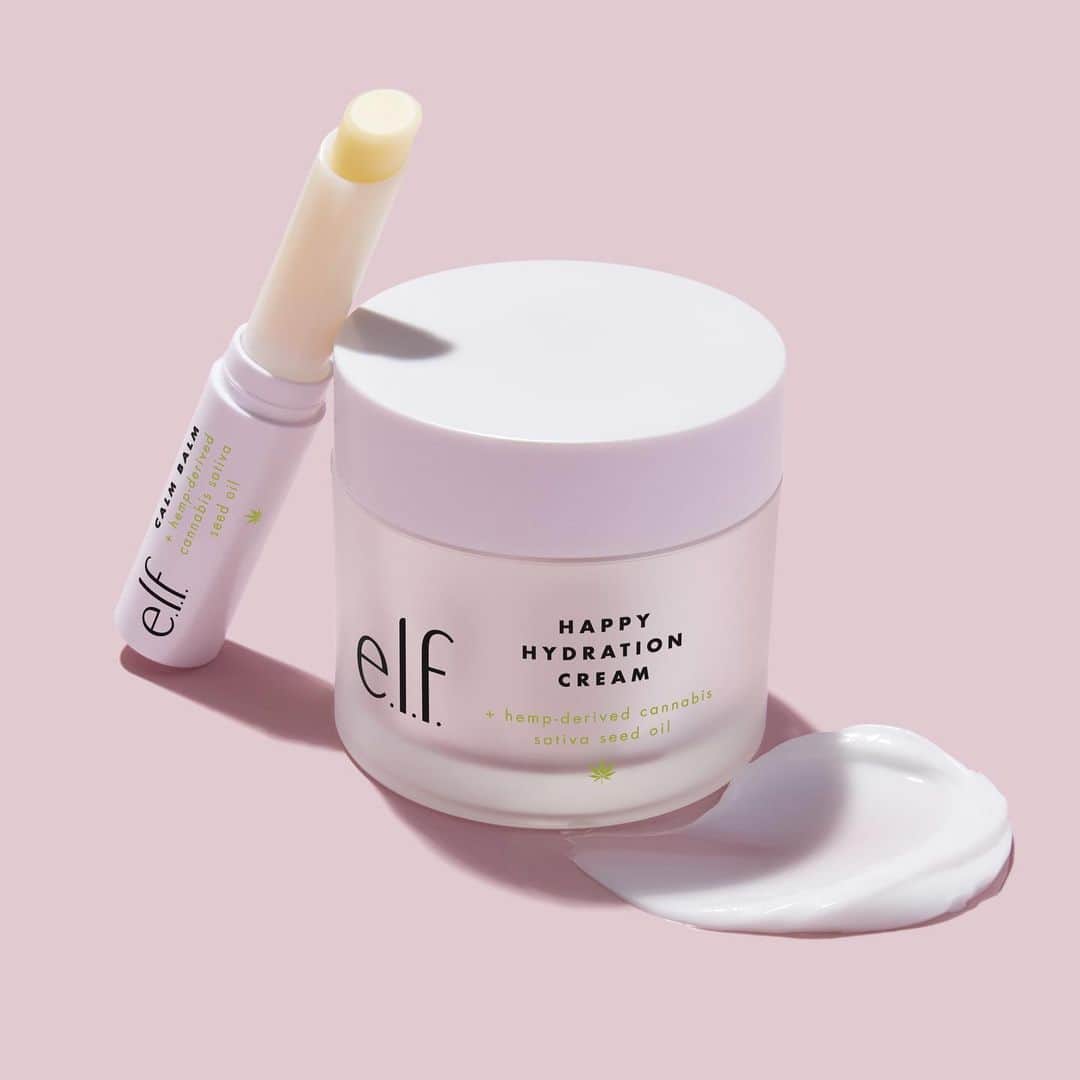 e.l.f.さんのインスタグラム写真 - (e.l.f.Instagram)「Treat your lips to feel-good nourishment and reap the benefits of the rich, nourishing moisturizer. Our Calm Balm and Happy Hydration Cream from our hemp-derived cannabis sativa seed oil collection is formulated with hemp oil as a key ingredient. Tap to shop ✨ #eyeslipsface #elfingamazing #elfcosmetics #crueltyfree #vegan」6月15日 7時54分 - elfcosmetics