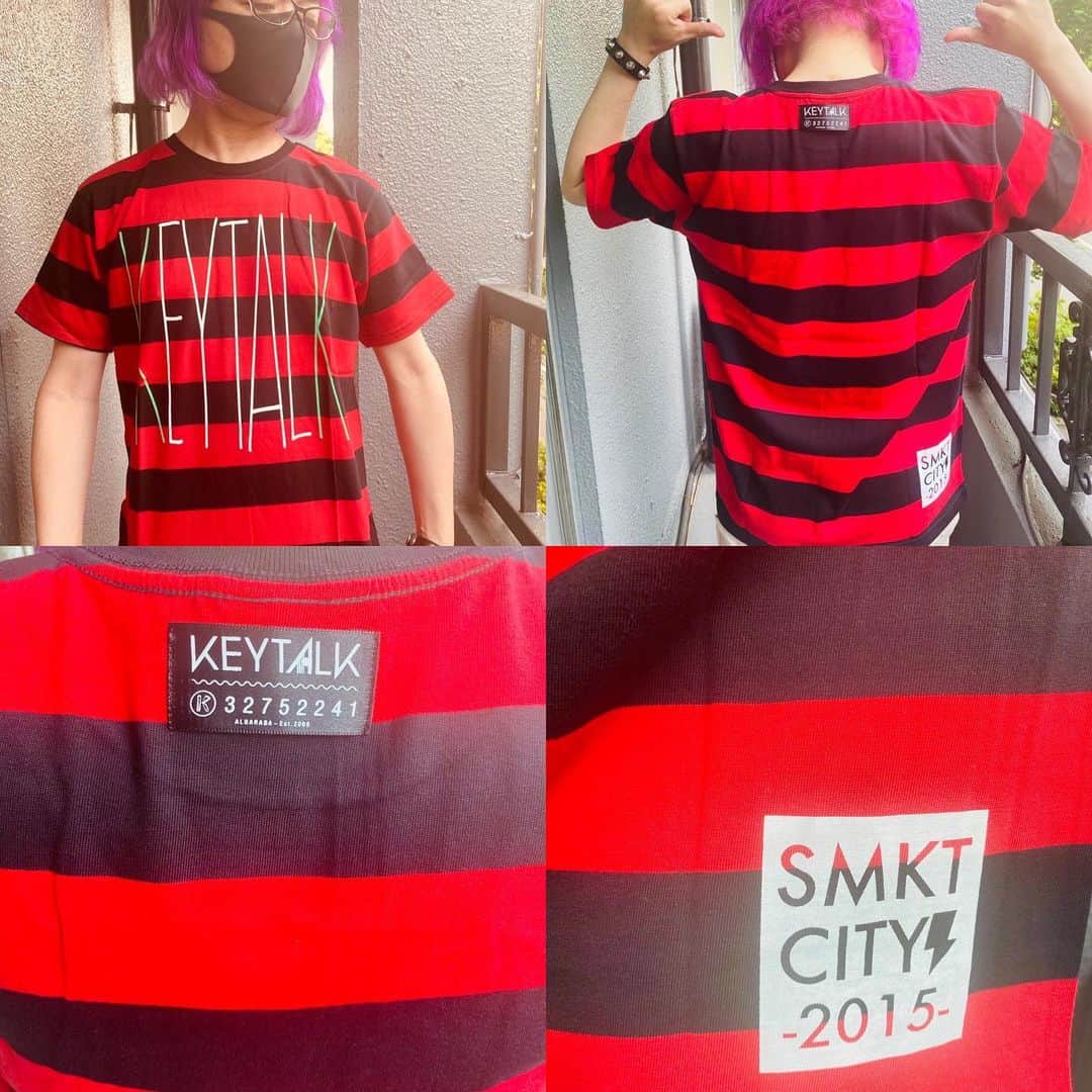 のインスタグラム：「断捨離しててKEYTALKのデッドストックなTシャツを見つけたので通販出来ればと思うのですがいかがでしょう？M,L小ロットづつあります。」