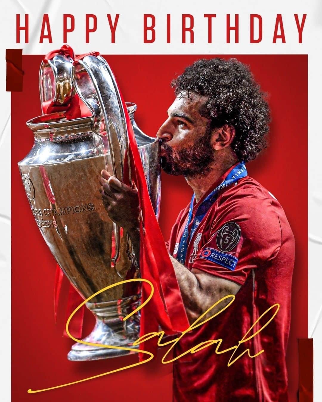 リヴァプールFCさんのインスタグラム写真 - (リヴァプールFCInstagram)「Happy birthday, @mosalah 🥳🙌 Leave your birthday wishes for the Egyptian King below ❤️ #LFC #LiverpoolFC #Liverpool #MoSalah #Salah」6月15日 13時45分 - liverpoolfc