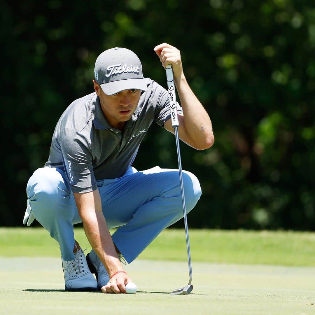 ジャスティン・トーマスのインスタグラム：「Felt so good to be back! Had a blast at Colonial, really great old school course. Needed a few more putts to drop yesterday to get it done.. But the good news is we have a chance at another one this week #LFG」