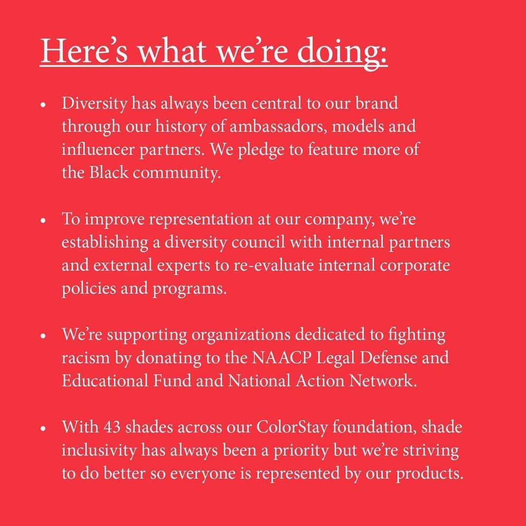 Revlonさんのインスタグラム写真 - (RevlonInstagram)「We asked what we could do better.  We heard you and we’re working on it but we’re not done yet. Expect to see more and hear more from us as we continue to listen, evolve and show up to support the Black community. #blacklivesmatter #pulluporshutup」6月16日 4時38分 - revlon