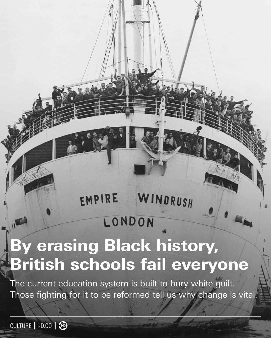 i-Dさんのインスタグラム写真 - (i-DInstagram)「"We say we’re a multicultural society but don’t really know anything about those cultures."⁣⁠ ⁣⁠ We speak to those fighting to decolonise Britain's education system on the impact the current National Curriculum has on systemic racism today. Link in bio.⁣⁠ ⁣⁠ Follow @theblackcurriculum or visit https://www.theblackcurriculum.com/action for information on how you can demand action from your MP to make long-overdue changes to the UK's National Curriculum.⁣⁠ ⁣⁠ .⁣⁠ .⁣⁠ .⁣⁠ Text @douglasgrnwd⁣⁠ Photography Daily Herald Archive/SSPL/Getty Images⁣⁠」6月15日 20時25分 - i_d