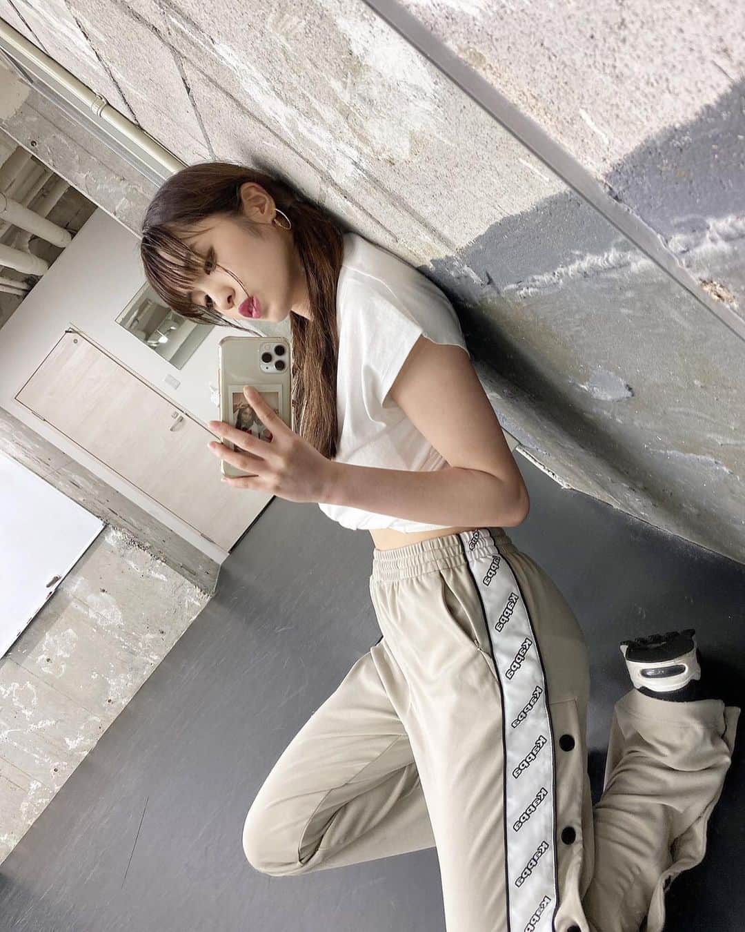 のインスタグラム：「レッスン着💃🤍 お疲れ様😌⭐️ #kappa #UNIQLO #ut」