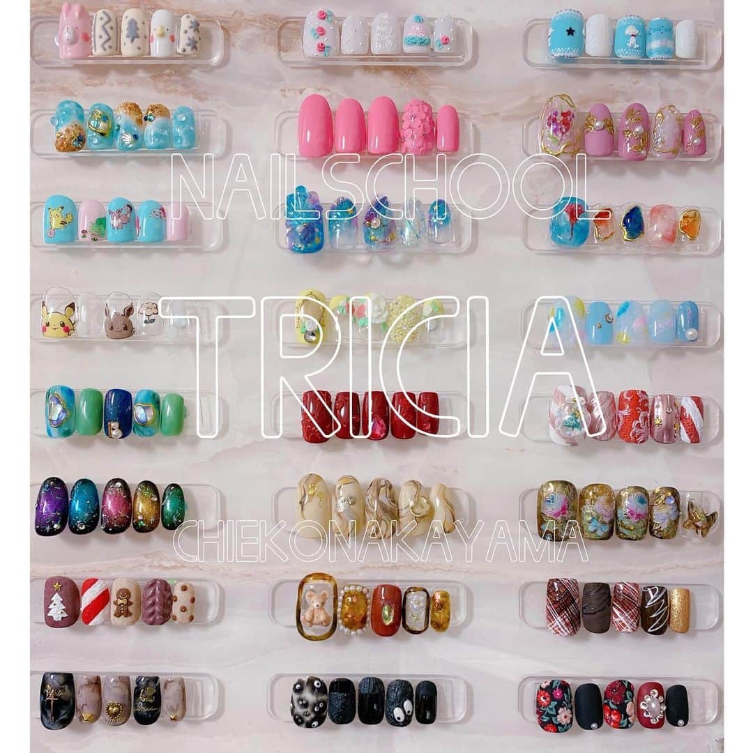 なかやまちえこのインスタグラム：「Betty gel & kimagure cat class at nail school tricia.⠀ #nail #nails #nailart #ネイル #美甲 #ネイルアート  #japanesenailart #manucure #japanesenails #manicurist #gelnails #أظافر #네일아트 #미용 #vẽmóng #ngườiđẹp  #เพ้นท์เล็บ #искусствоногтя #artedeuñas #ジェルネイルデザイン #ネイルデザイン #senikuku #nagelkunst #tricia #nailschool #ネイルスクール #トリシア #表参道 #ネイルスクールトリシア #ネイルスクールtricia @nailschooltricia @prexyofficial @pregelofficial @bettygel_official @kimagure_cat_whim ⠀ 帰りに空が青とピンクで綺麗でした☺️✨」