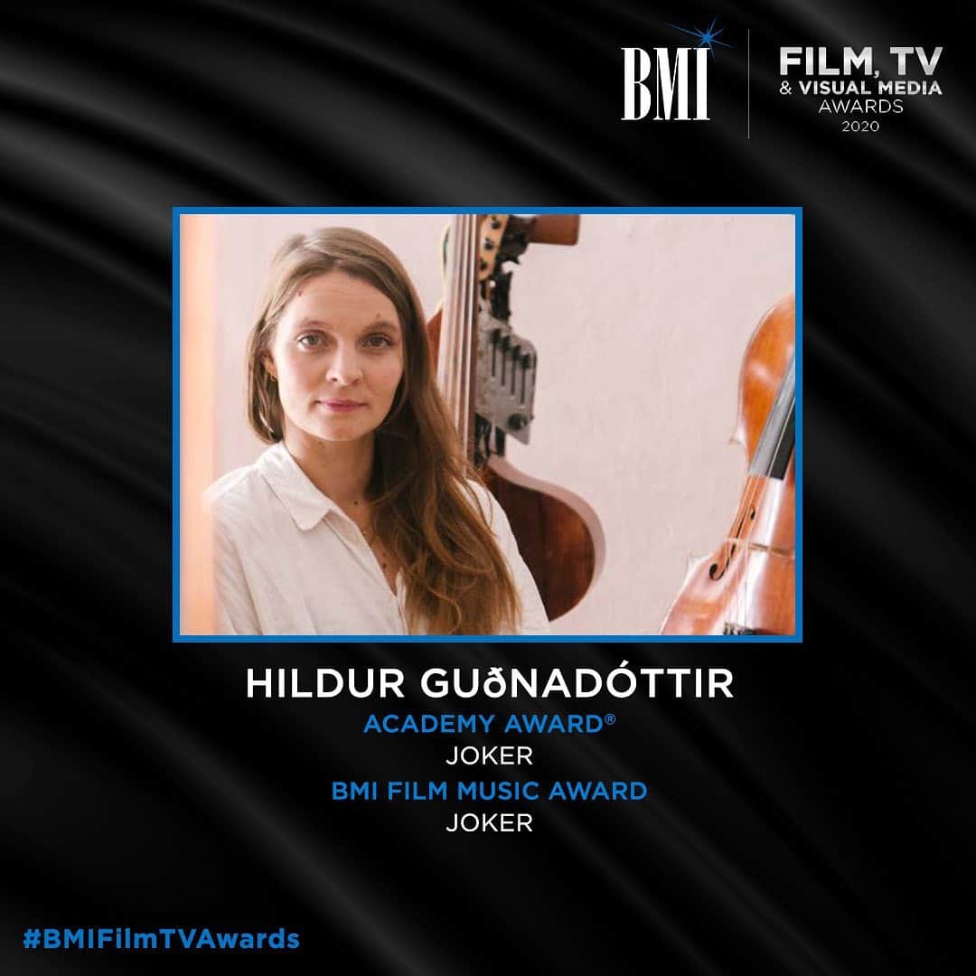 Broadcast Music, Inc.さんのインスタグラム写真 - (Broadcast Music, Inc.Instagram)「#JokerMovie composer, @HildurGuðnadóttir, made #Oscar history this year by becoming the first solo female to win Best Original Score for a dramatic composition. She then went on to amass several additional accolades including a #BAFTA, Critics' Choice, #GoldenGlobe and #GRAMMY Award. This marks the multiple award-winning composer’s first #BMIFilmTVAwards. A second BMI crystal was presented to her as well in special recognition of her historic #AcademyAward win for the haunting score. Congratulations!」6月16日 0時06分 - bmi