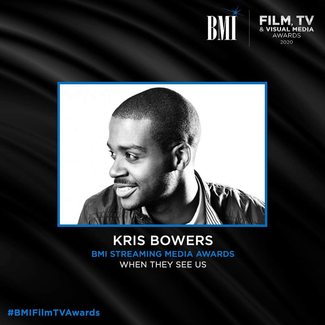 Broadcast Music, Inc.さんのインスタグラム写真 - (Broadcast Music, Inc.Instagram)「Congratulations @krisbowersmusic on winning your 1st BMI Streaming Award for #WhenTheySeeUs and describes the recording: “We had a drummer play bucket drums in a bunch of different iterations…with mallets, with sticks, filled with water, filled with rocks…and then put those through processors.” #BMIFilmTVAwards」6月16日 0時23分 - bmi