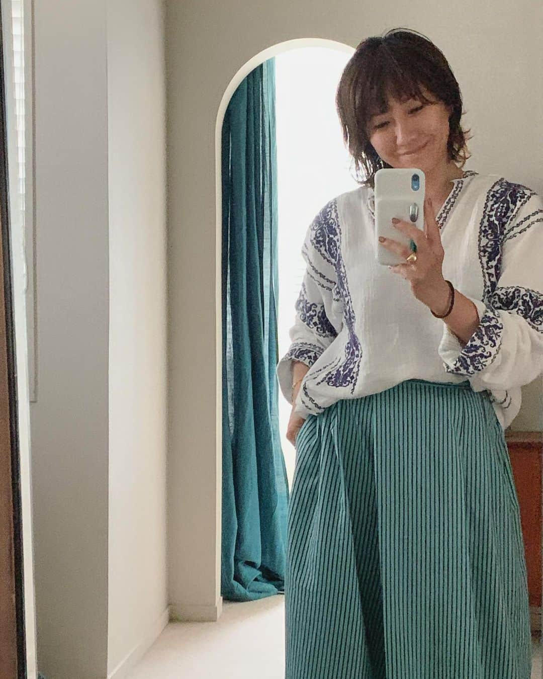 風間ゆみえのインスタグラム：「weekend style  @la_marine_francaise_official  @isabelmarant  #yumie_k_style」