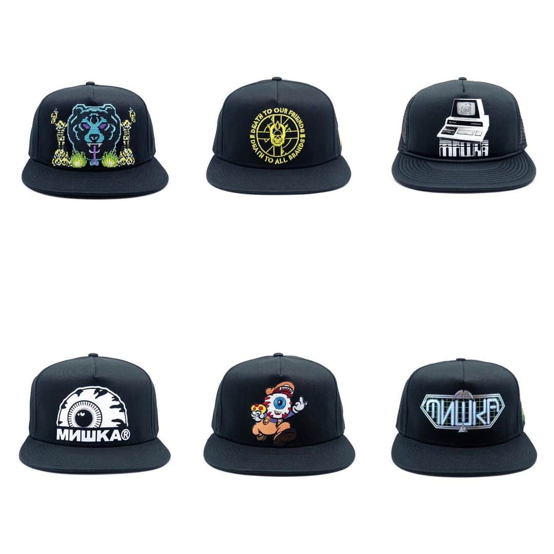 ミシカさんのインスタグラム写真 - (ミシカInstagram)「New #caps available now on our online shop! In stock & shipping! #mishka #wearyourweird」6月16日 1時20分 - mishkagram