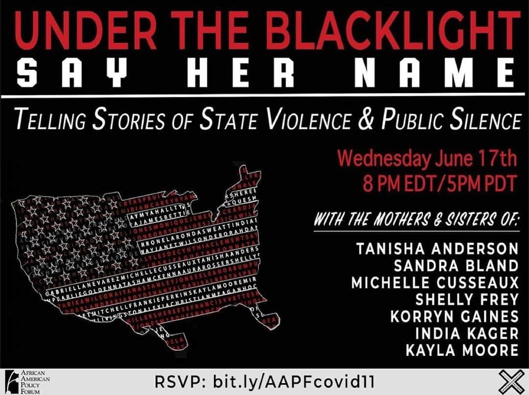 トニー・ゴールドウィンさんのインスタグラム写真 - (トニー・ゴールドウィンInstagram)「THIS. #blacklivesmatter Repost from @aapolicyforum • THIS Wednesday. Join @kimberlecrenshaw and the Mothers and Sisters of #TanishaAnderson #SandraBland #MichelleCusseaux #ShellyFrey #KorrynGaines #IndiaKager & #KaylaMoore. We’re talking about the importance of #SayHerName and stories of state violence & public silence. Join us in combatting the erasure of Black women & femmes in conversations of police brutality. RSVP: bit.ly/AAPFcovid11」6月16日 2時31分 - tonygoldwyn