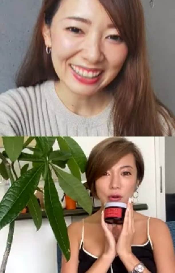 杉山由紀子のインスタグラム：「またまたのんとインスタライブ🌞 みなさんにhappyを🤟💛 * 今回はのんの驚愕したアレを話そうと思ったのにまたもや脱線しまくり🤣 * またインスタライブやりますね🌞 * * * #インスタライブ #igtv #美容 #beauty #パーソナライズマスク #artistry #アーティストリー #感動 #きれいになりたい #30代 #スキンケア」
