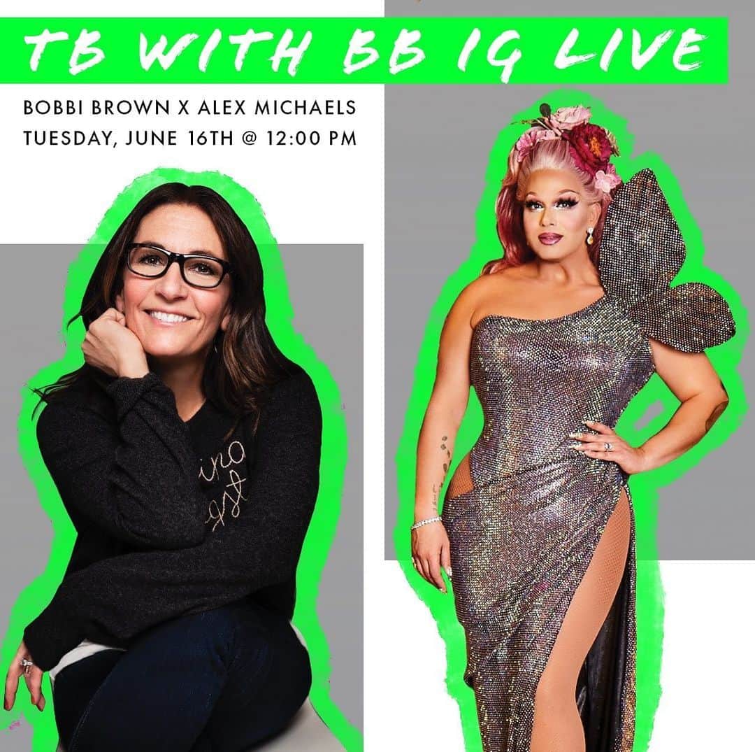 ボビー・ブラウンのインスタグラム：「So excited to go live with the beautiful and talented @alexislives tomorrow. Actor @tlc #dragnificent We’re going to talk about everything —  beauty, business, balance and how two people can be so different yet the same. And we might share some makeup tips too #TBwithBB #IGLive」