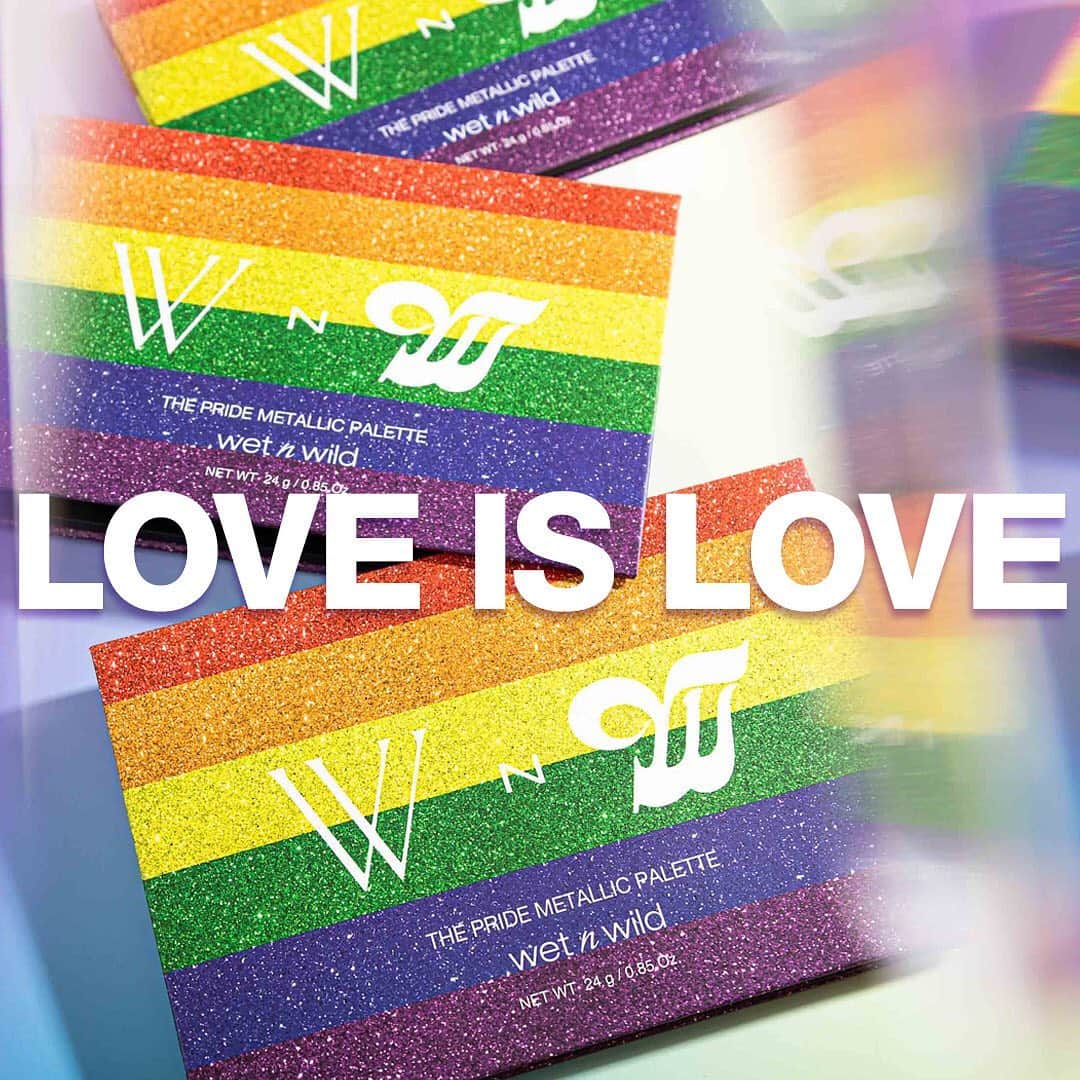 wet'n wild beautyさんのインスタグラム写真 - (wet'n wild beautyInstagram)「Love is love 🌈. wet n wild celebrates PRIDE with a limited edition release of our Metallic Palette. We will make a donation to @pridefdn in honor of the LGBTQ+ community. Please find a message from the Pride Foundation below.  Pride Foundation is the only LGBTQ+ community foundation serving the Northwest. Since 1985, we have fueled transformational movements by providing grants to community organizations, scholarships to LGBTQ+ student leaders, and through public education, advocacy, and much more.  Find the Pride Palette at your local @Walgreens today. #Pride #wetnwildbeauty」6月16日 11時56分 - wetnwildbeauty