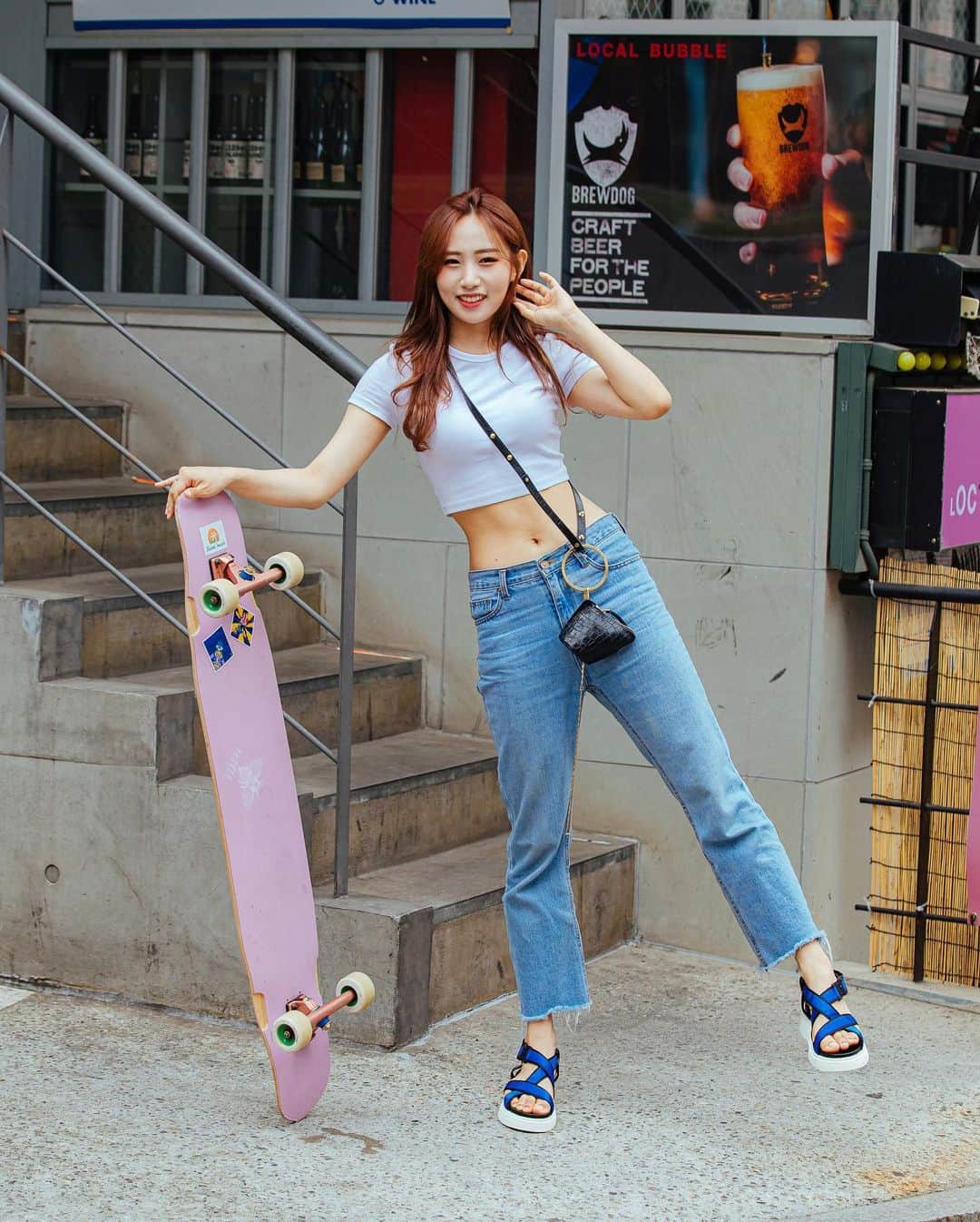 가로수길 , Seoulのインスタグラム：「Street Style Thx @1overara 🔥 롱보드의 신 모델 아라님」