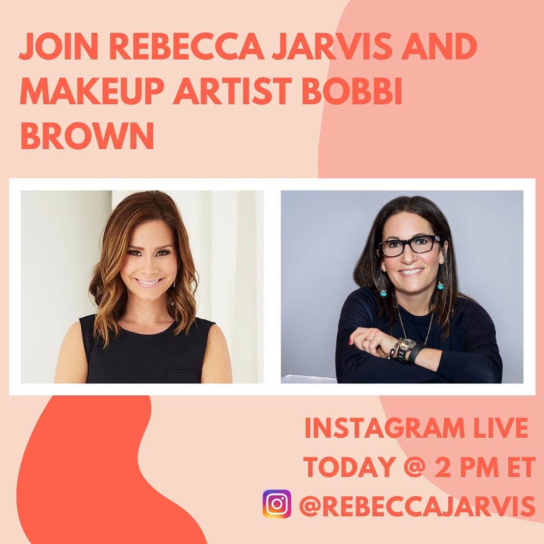 ボビー・ブラウンのインスタグラム：「Join me on IG Live at 2:00PM EST ( after my chat w @alexislives ) with my brilliant, funny and beautiful friend @rebeccajarvis when we talk about the challenges and more importantly the opportunities in growing a business from my bedroom in the current climate.」