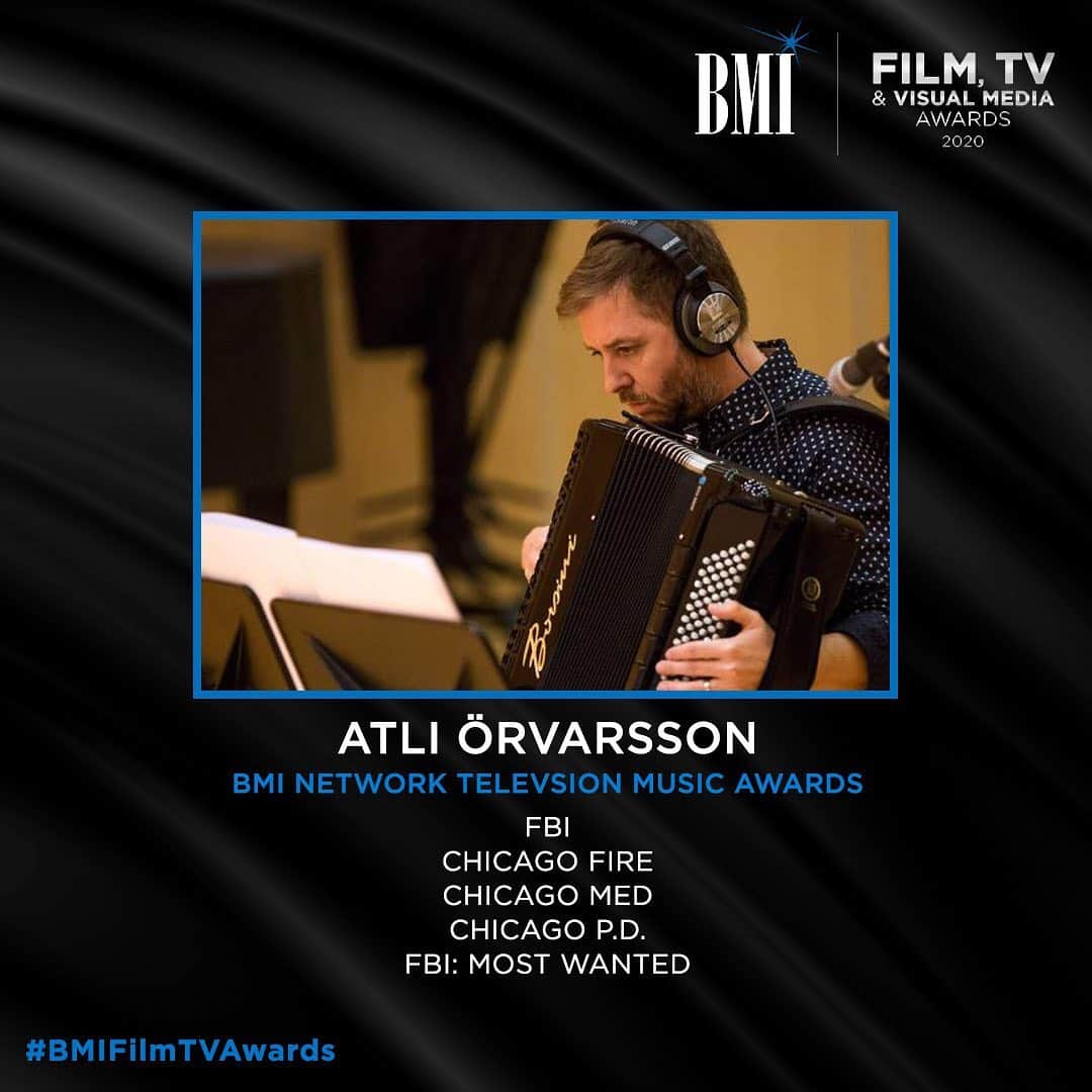 Broadcast Music, Inc.さんのインスタグラム写真 - (Broadcast Music, Inc.Instagram)「Congratulations @AtliÖrvarsson on receiving the most awards this year with a total of five crystals for your work on popular #NBC franchises @nbcchicagopd, @nbcchicagomed, and @ nbcchicagofire, as well as the @CBStv crime dramas FBI and FBI Most Wanted. Örvarsson now has a career total of 23 #BMIFilmTVAwards among his arsenal of accolades. Way to go! Click the 🔗 in our bio learn more about this year’s awards!」6月16日 23時08分 - bmi