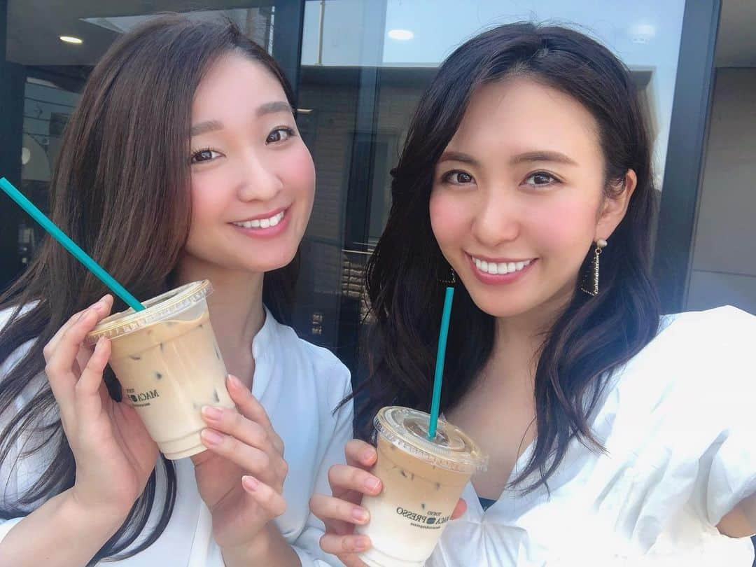 mimiさんのインスタグラム写真 - (mimiInstagram)「ひかりちゃんと☕️💕 自粛前は頻繁に会ってたから すんごく久しぶり🥺💕 楽しい時間☺️❤ ・ #macapresso #macaron #shinookubo #韓国グルメ #韓国カフェ #マカプレッソ #新大久保 #新大久保カフェ #マカプレッソ新大久保 #東京カフェ #カフェ巡り #だいたいカフェにいる #マカロン好き #甘党 #甘党女子 #スイーツ女子 #インスタ探検隊」6月16日 23時11分 - chan.mi3