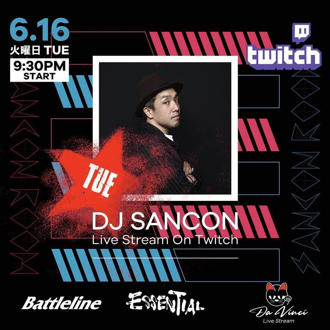 DJ SANCONさんのインスタグラム写真 - (DJ SANCONInstagram)「TWITCH ツイッチ 始めたて白帯のアカウントは プロフィールにリンクさせました！  アプリ閉じても音途切れない やつは設定から 2枚目画像バックグランド再生で 解消されます！  今夜21:30〜からみんな待っます😎☝️」6月16日 15時34分 - djsancon