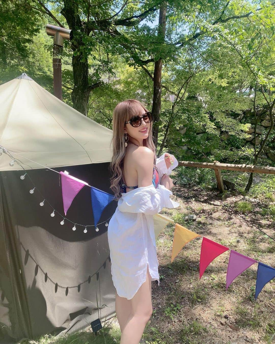 伊藤桃々さんのインスタグラム写真 - (伊藤桃々Instagram)「気持ちぃぃぃぃイイ夏最高😂💓」6月16日 18時01分 - __peachstagram__