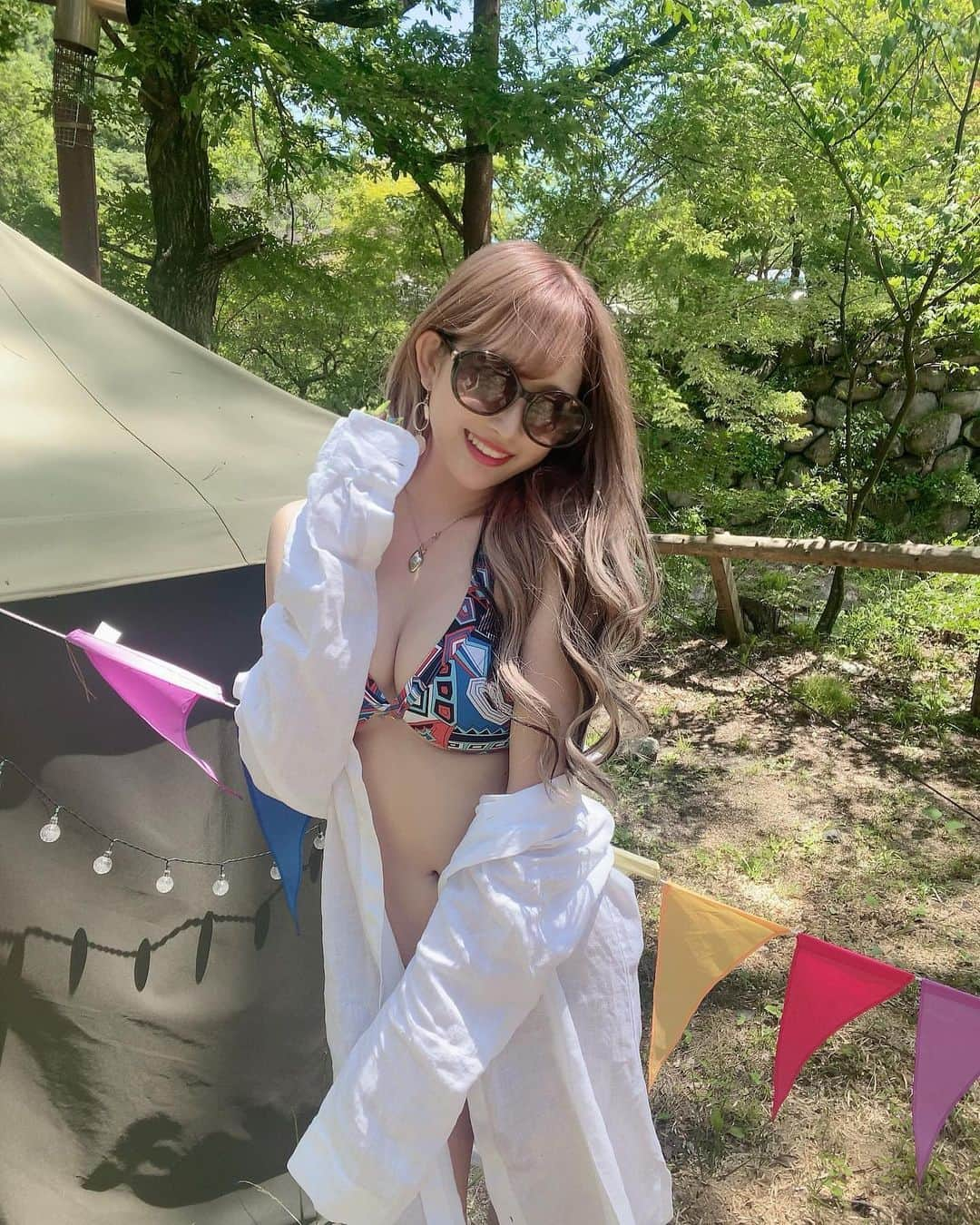 伊藤桃々さんのインスタグラム写真 - (伊藤桃々Instagram)「気持ちぃぃぃぃイイ夏最高😂💓」6月16日 18時01分 - __peachstagram__