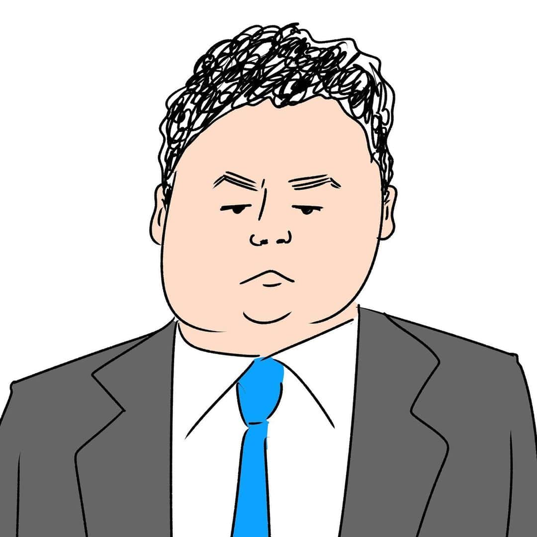 おほしんたろうのインスタグラム：「先日『愛の不時着』を見終わったので「ホンチーム長」と「耳野郎」を描きました . . . . . #おほまんが#マンガ#漫画#インスタ漫画#イラスト#イラストレーター#イラストレーション#愛の不時着」