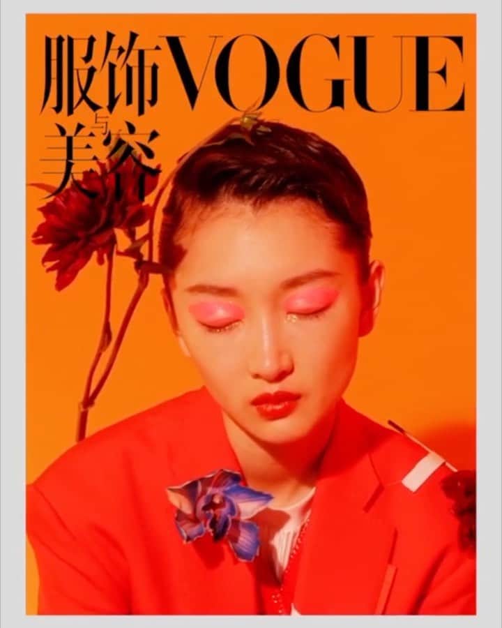 のインスタグラム：「#ZhouDongyu styled #InBurberry for #VogueChina. Photographed by #ElizavetaPorodina and styled by #YuhangYao」