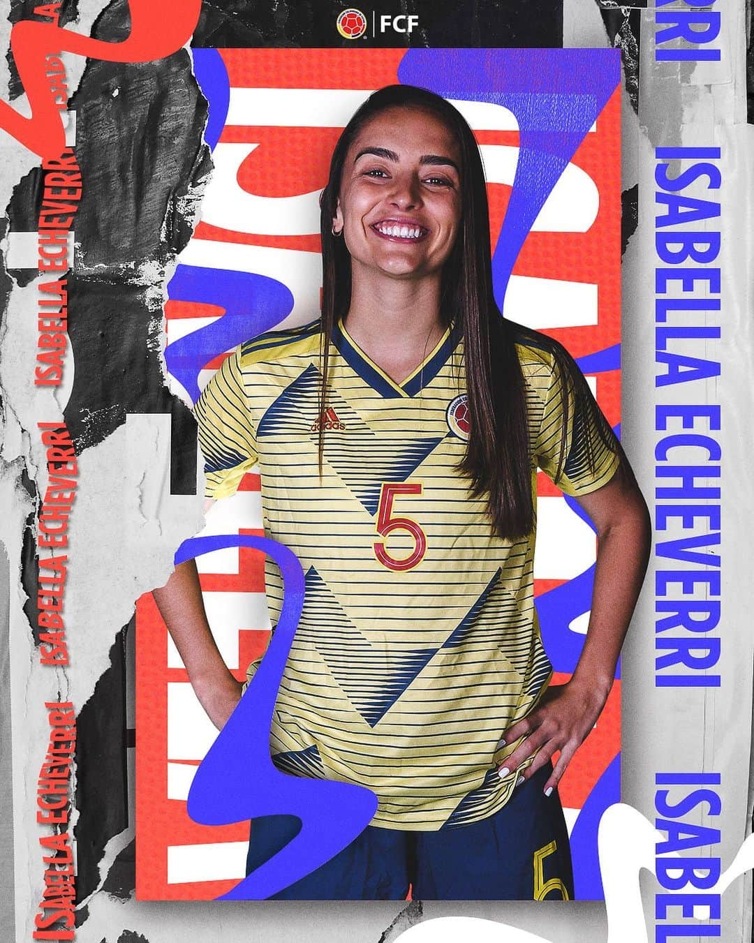 サッカー コロンビア代表チームのインスタグラム：「¡Feliz cumpleaños @isabellaecheverri11 !🎈🎉 Gracias por cada gota de sudor que dejas en el campo de juego, esperamos que sean muchos años más al lado de la Selección Colombia 🇨🇴🤗」
