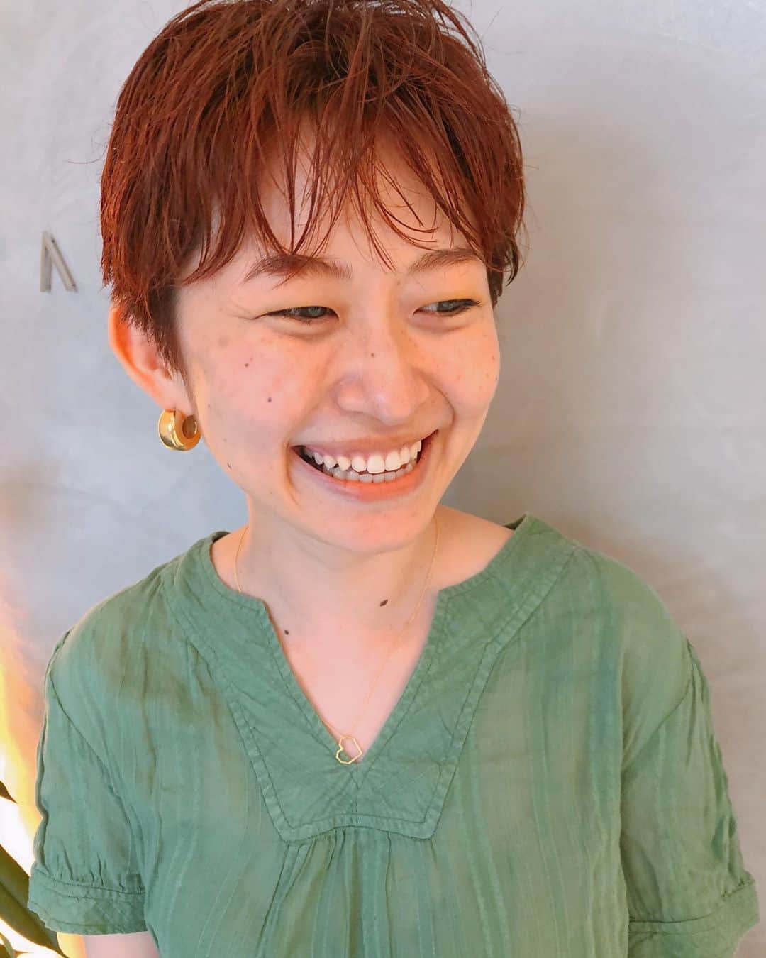 のインスタグラム：「ラフなスタイリングも👍🏻 #ラフショート #nono_hair #syan_tokyo」