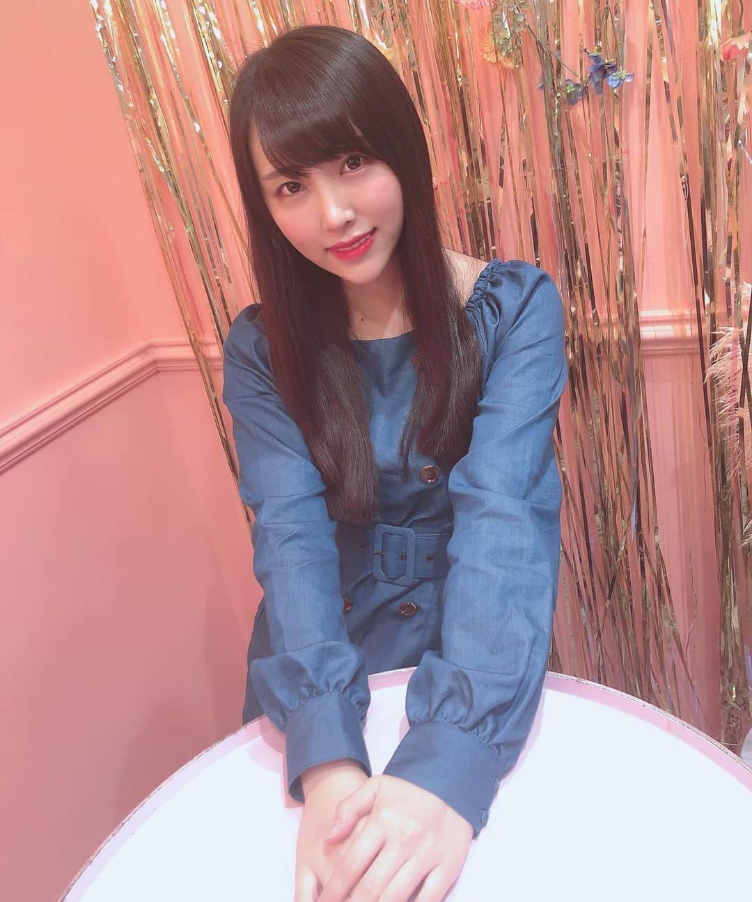 のインスタグラム：「おやくま🐻 . . #おやすみ #goodnight #🌙 #おやくま #日々の出会いに感謝 #バクステ外神田一丁目 #熊本美和 #miwakumamoto  #アイドル #idol #일본 #아이돌 #アイドルボウラー #Pリーガー #プロボウラーになりたい #japanesegirl #followme #kawaii #makeup #beauty #黒髪 #miia #ワンピース #blue #新大久保 #映えスポット #cafe #カフェスタグラム #すきぴ」