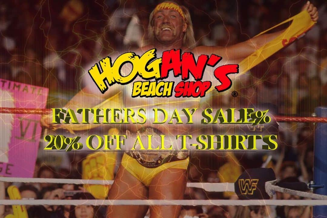 ハルク・ホーガンさんのインスタグラム写真 - (ハルク・ホーガンInstagram)「🚨Father’s Day Sale 🚨 Now till Fathers Day all T-Shirts Are 20% off 💥 _•_•_•_•_•_•_•_•_•_•_•_•_•_•_• •Available @hogansbeachshop ... -@hogansbeachshop 🌍 -@hulkhogan 💪 💥 It will be calculated at checkout 🛒 #clearwaterbeach #beach #goodvibes #hulkamania #staystrong #wrestling」6月17日 2時00分 - hulkhogan